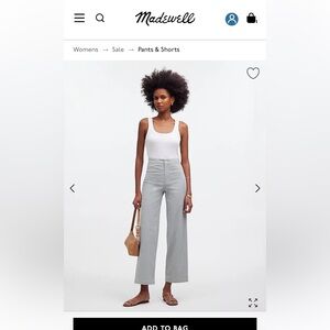 Madewell emmet wide leg pants. 25